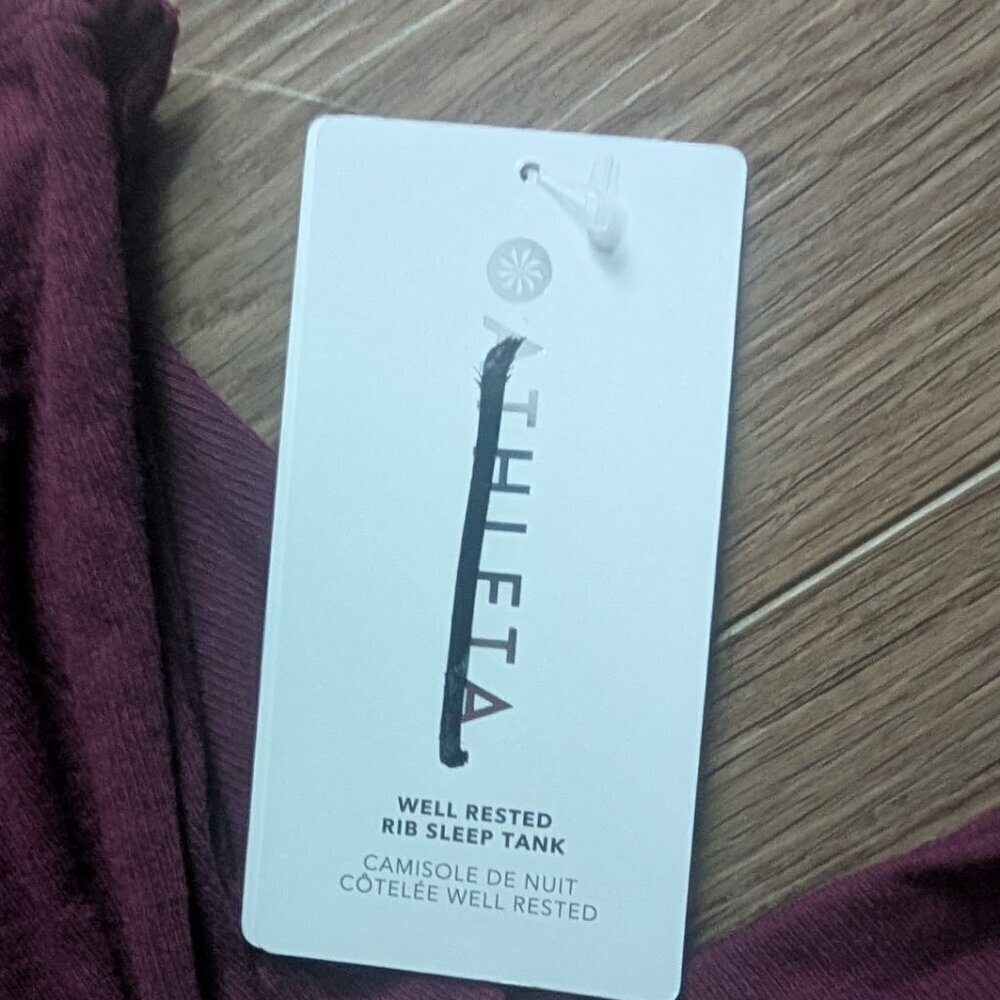 Athleta | Well Rested Rib Sleep Set In Deep Burgundy - Picture 6 of 10